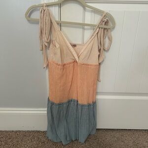 Shoulder Tie Mini Sundress